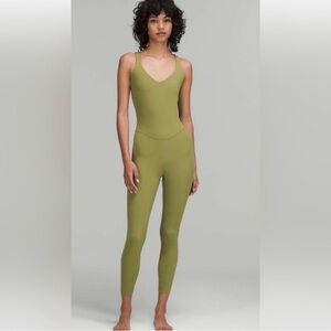 Olive Green Sleeveless Bodysuit Lululemon Align 2